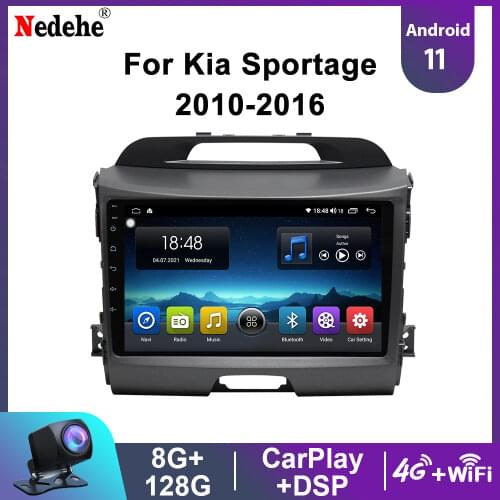 9" Android 10 Car Radio Stereo 2 Din Multimedia Video Player Navigation GPS For KIA Sportage 2010-2016 Head Unit Bluetooth WIFI