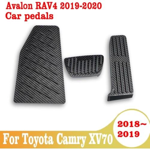 Car Pedals For Toyota Camry XV70 2018-2019 Avalon RAV4 2019-2020 Accelerator Footrest Pedal Brake Clutch Pad Accessories
