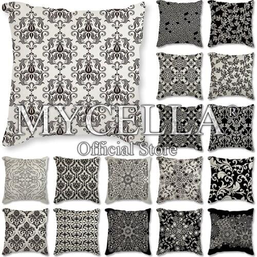 Home Decor Vector pattern Series Polyester Pillow Case Decorative Pillows Cushion Cover for Sofa Car Home Decoration Accessories