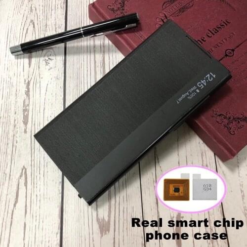 For Samsung Galaxy Note 20 Ultra 5G Free-flip Window View Smart Chip Phone Case For Samsung Note 10 Plus Flip Leather Case