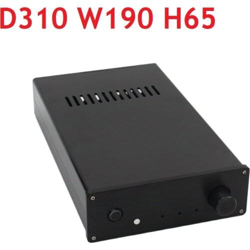Size D310 W190 H65 All Aluminum Tube Amplifier Housing Power Supply Chassis Knob AMP Case WA65 Preamplifier DIY Case Headphone