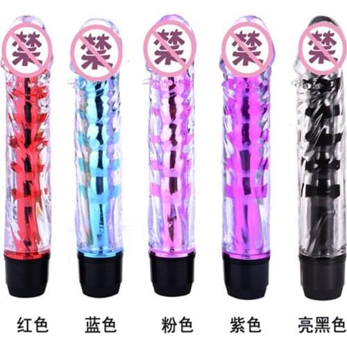 Adult G-spot Dildo Vibrator Jelly Dildo Penis Vibrator Clitoris Stimulator Massager Sex Toys For Women Female Masturbator