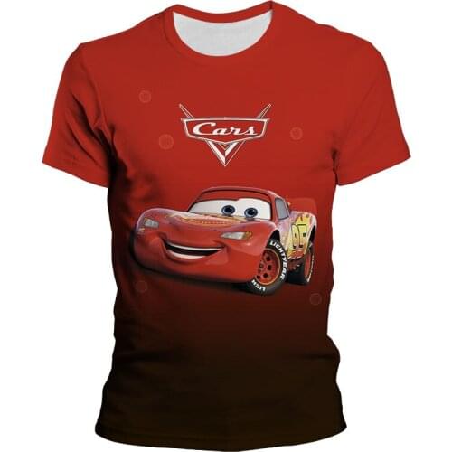 Disney Cartoon Anime Cars T Shirt 3D Print Men Women Children Summer Fashion Streetwear Boy Girl Kids Short Sleeve Cool Tops Tee