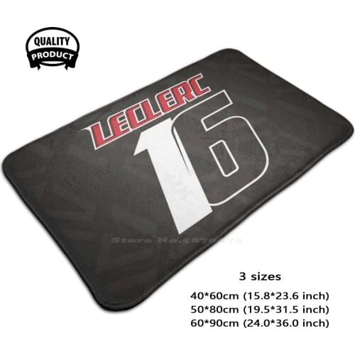 Leclerc 16 | F1 3D Household Goods Mat Rug Carpet Foot Pad Leclerc Cl16 Leclerc Lec Lec16 16 Scuderia Motor Racing Motorsport