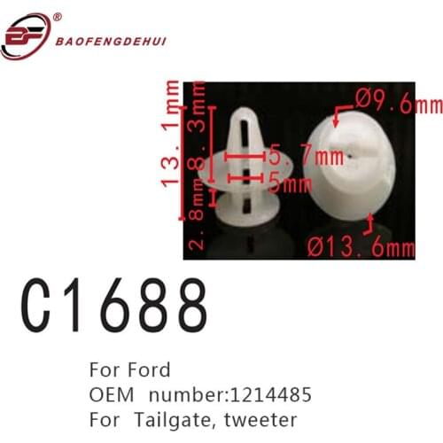 Fastener For Ford 1214485 Car Tailgate Interior Buckle