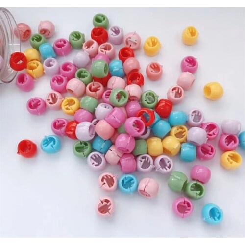 20 Pcs Mini Hair Claw Clips For Women Girls Cute Candy Colors Plastic Hairpins Hair Braids Maker Beads Headwear Hair Accessories
