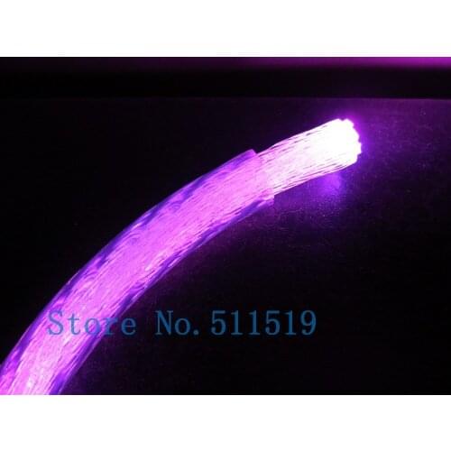 Mitsubishi SK40 side glow muilti strands 84core twisted fiber optic cable 100m long distance 18mm stransparent pvc jacket