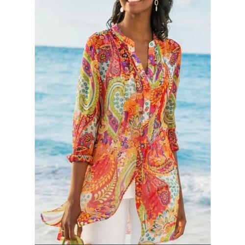 Женские рубашки с принтом Muyoms China At AliExpress