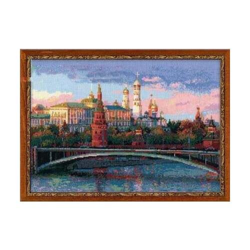 Bridges, buildings Sewing kit Top Quality Embroidery Needlework 14CT Unprinted Cross Stitch Kits DIY Handmade Home Decor