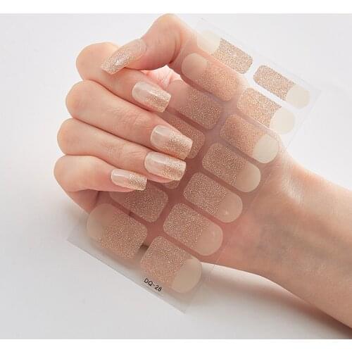 Shiny Glitter Series Powder Sequins Minimalist Design Self Adhesive Nail Sticker Nails Sticker Designer Designer Nail Decals