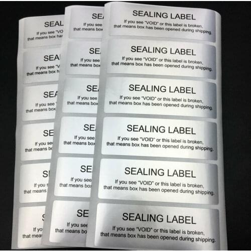 500PCS~ Security Seal Tamper Proof Void Security Warranty Stickers 2.36" x 0.79" Long Size