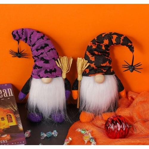 New Halloween Decorations Faceless Dwarf Doll Ornaments Doll Spider Bat Party Atmosphere Props