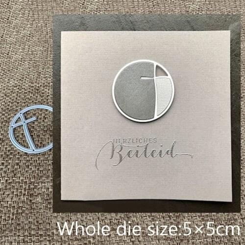 New Design Craft Metal Cutting Die cut die cross circle decoration scrapbooking Album Paper Card Craft Embossing Die Cuts