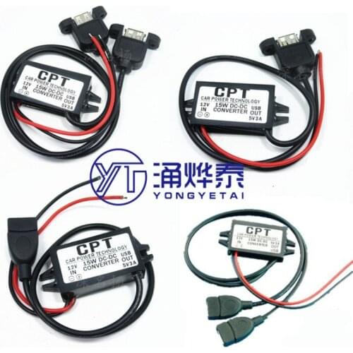 YYT 12V to 5V12 to 5VDC-DC step-down power converter 12V to 5VUSB power module DC converter