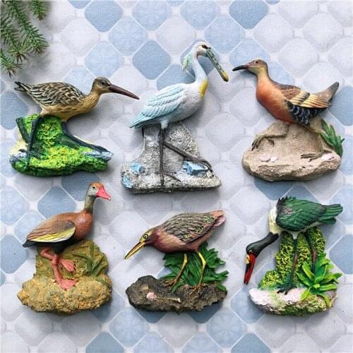 QIQIPP Bird refrigerator magnet resin decorative magnet