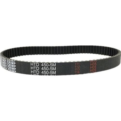 DuoWeiSi HTD5M Timing Pulley belt 405-450mm perimeter 10/15/20/25mm Width rubber timing belt HTD450-5M HTD-5M for 3D Printer