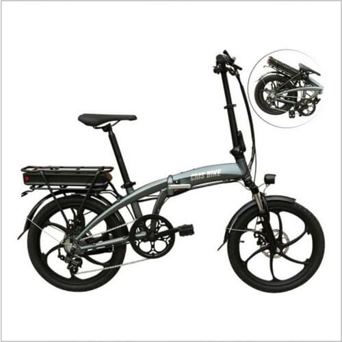 Foldable Electric Bike 20 Inch with 48V10.4ah Lithium Battery Detachable PEDAL-Assisted E-Bicycle Ultralight in WEIGHT