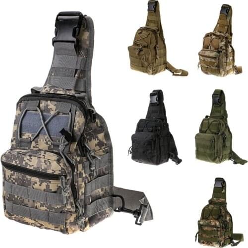 Tactical Outdoor Sport Nylon Wading Chest Pack Hunting Camping Cross Body Sling Single Shoulder Bag