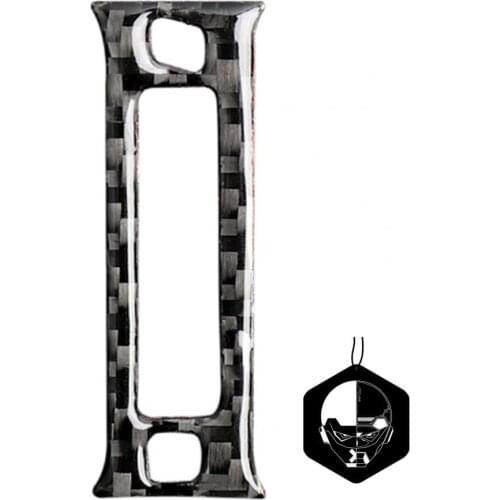 Air Outlet Cover Waterproof Anti-scratch Carbon Fiber Black Rear Air Outlet Sticker for Infiniti Q50 2014-2020 Interior Moulding