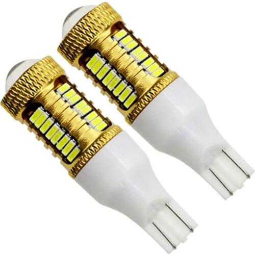 WTS 2pcs Canbus Car LED Lamp W16W Led T15 4014 CREE Chip Backup Reverse Light Auto Led tail lamp Bulb white 6000k for Volkswagen