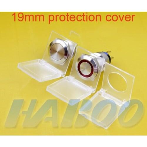 20PCS/lot cover diameter19mm metal switch protection cover for flat head Positioning to keep cover ultrathin panel dust-proof