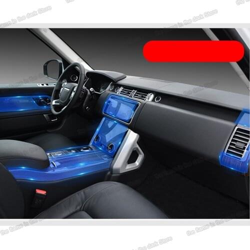 Lsrtw2017 HD transparent wearable TPU car interior protective film for range rover vogue 2012 2013 2014 2015 2016 2017 2018 L405