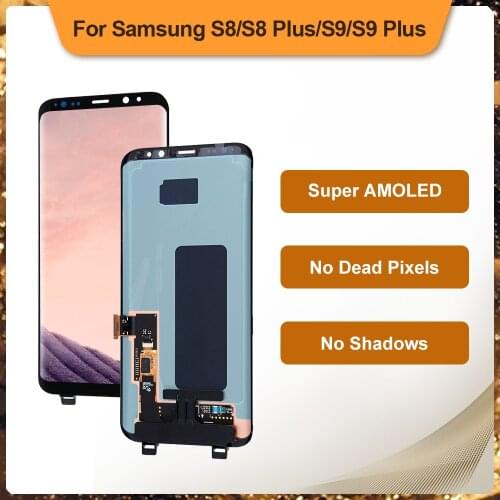 AMOLED LCD For Samsung Galaxy S8 Plus S9 S9 Plus AMOLED Display With Touch Screen Digitizer Assembly Replacement NO Dead Pixel