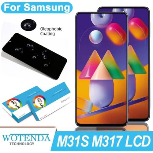 100% Original LCD Display Touch Screen Digitizer Assembly for Samsung Galaxy M31S M317 M317F Pantalla Repair Parts