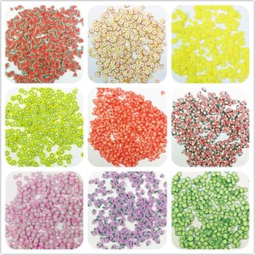 1000pcs Strawberry Fruit Slices Contain Addit for Slime Fruit Filler Charms All For Nail Art Slime Supplies Access Decor Toys