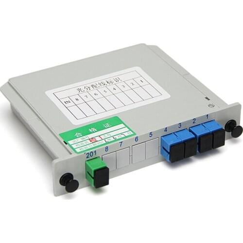 1X4 Splitter Fiber Optical Box FTTH PLC Splitter box with 1X4 Planar Waveguide type Optical Splitter SC APC
