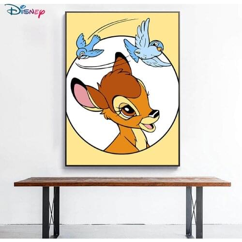 5D Diamond Painting Disney Fawn Bambi Full Diamond Handmade Custom Diamond Cross Stitch Exquisite Painting Home Decoration Gift