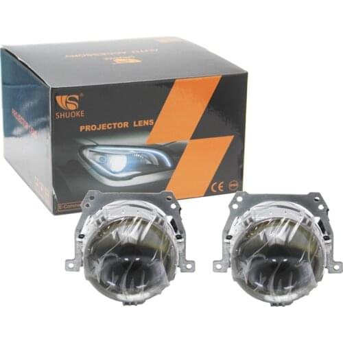 Bedehon 2 PCS 2.5 Inch Bi-LED Retrofit Auto Car Projector Lens for bmw e60 lci, for land rover freelander 2, for hyundai coupe