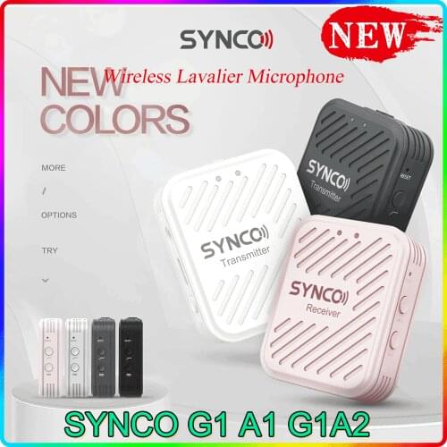 SYNCO G1 G1A1 G1A2 Wireless Lavalier Microphone System for Smartphone Laptop DSLR Tablet Camcorder Recorder pk comica