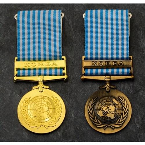US UK Canada United Nations Peacekeeping Forces Korea War Medal 1950th Australia Denmark New Zealand Norway Sweden Badge Brooch
