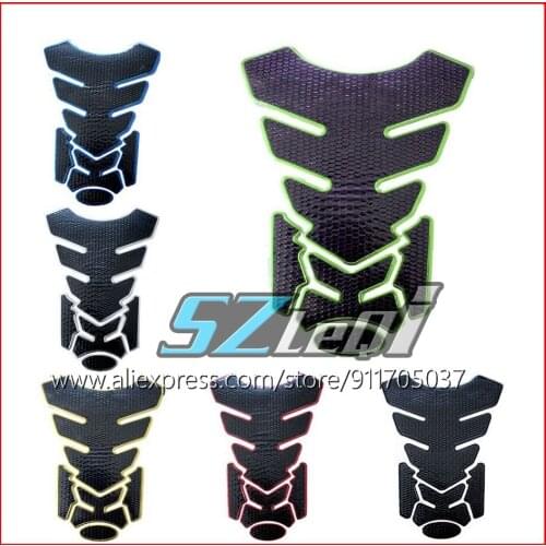 Carbon Fiber Car Motorbike Cover Fuel Gas Cap Protector Tank Pad 3D Universal Motorcycle Sticker Fishbone Hot sale High quality