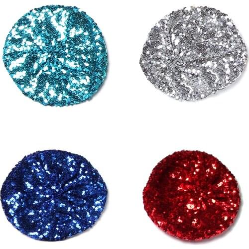 Stretch Shining Sequins Berets Women Autumn Spring Summer Hats Mix Color Party Show Advertising Caps