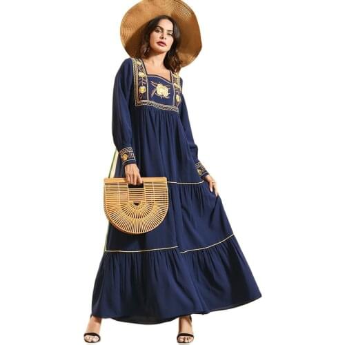 Fashion Islamic Abaya Turkish Women Clothing Robe Islamique Chic Moroccan Kaftan Muslim Dresses Black