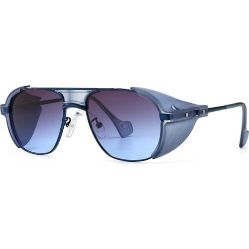 Cross-border new modern vintage punk wind-proof sand sunglasses wind street shot big-name sunglasses women shield goggle