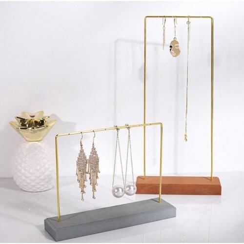 Jewelry Organizer Storage Necklace Holder Necklace Stand Wood Earring Display Case Jewellery Making Supplies Colrful Hanging