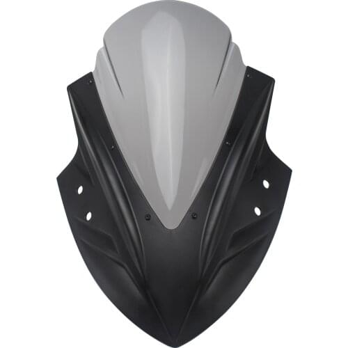 Gray Front Motorcycle Windshield Windscreen For KAWASAKI NINJA 250/300 2013-2018 NINJA 400 2018 2019 2020