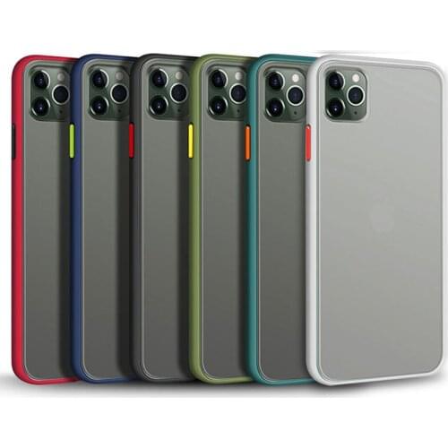 Shockproof Phone Case Back Cover For iPhone 11 Pro Max Translucent Soft Case For iPhone X XS Max XR 10 8 7 6S Plus SE 2020 Case