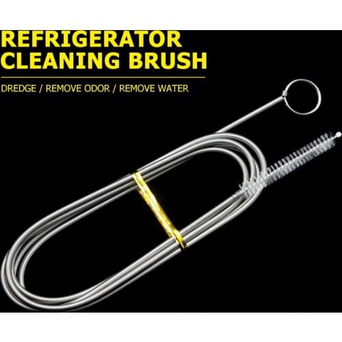 Hole Cleaning Long Rod Brush Refrigerator Dredging Brush Practical Wine Cabinets for Household Kitchen Helping Decor