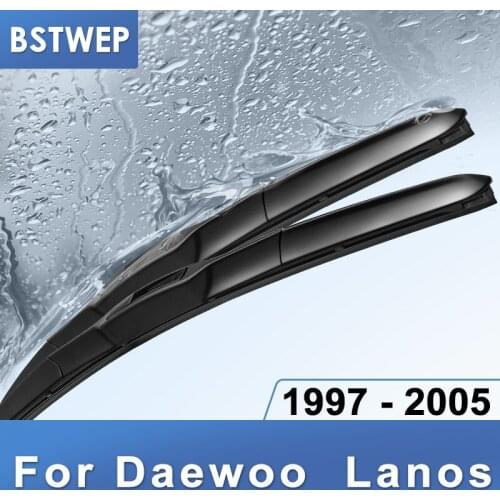 BSTWEP Hybrid Wiper Blades for Daewoo Lanos Fit Hook Arms 1997 1998 1999 2000 2001 2002 2003 2004 2005