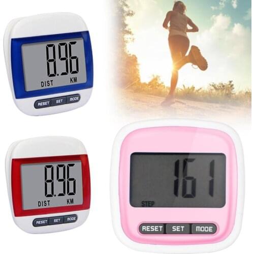 Walking Pedometer 3D Sport Portable Distance Step Running LCD Display Accessories New Digital Mini Calories Counter