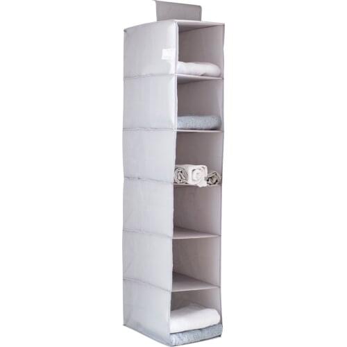 Storage organizer Cotton Closet Wardrobe Hanging Pocket Drawer Storage Clothing Organization Accessories Home Storage