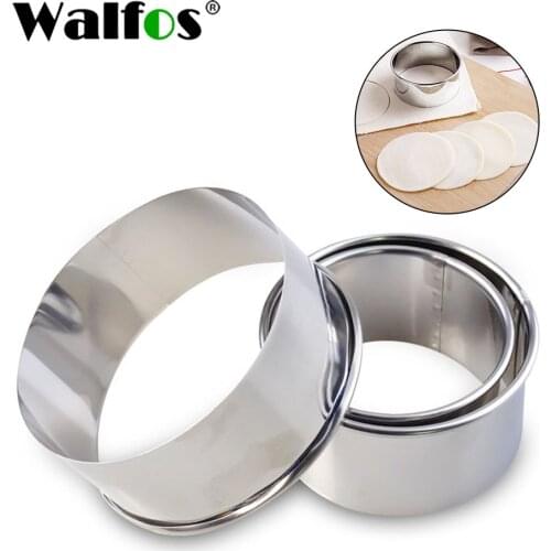 WALFOS 304 Stainless Steel Cutter Dumplings Mould Kitchen Maker Dumpling Skin Device Dough Press Pancake Tools