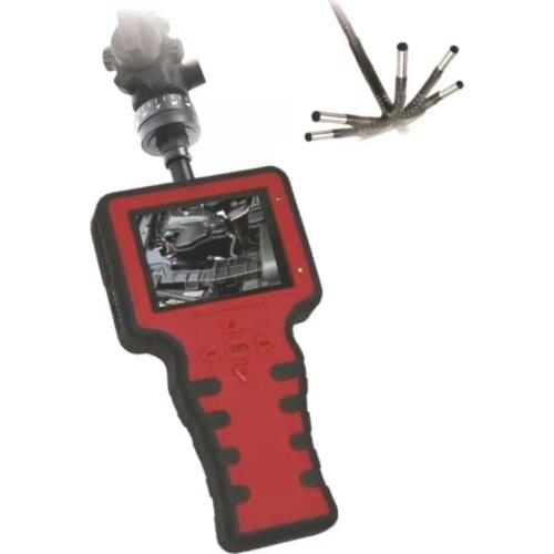 3.5 Inch 6X Zoom 5.5mm 180 Degree Two Way Articulate Rotation AV Handheld Endoscope Camera CMOS Borescope