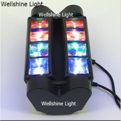 8PCS/LOT DMX spider moving head beam 8x10w LED rgbw