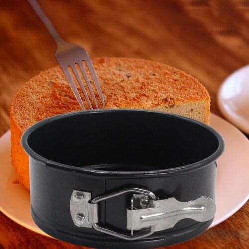 1 Pcs Non-Stick Baking Spring form Round Cake Tin Tray Pan 4 Inch Spring Loaded Tray For Home Kitchen DIY Baking Tool