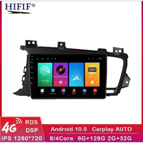 Android 10.0 Car Radio For Kia K5 Optima 2011-2015 2 din DSP RDS stereo GPS Navigation Multimedia Video Player 4G NET+WIFI FM AM